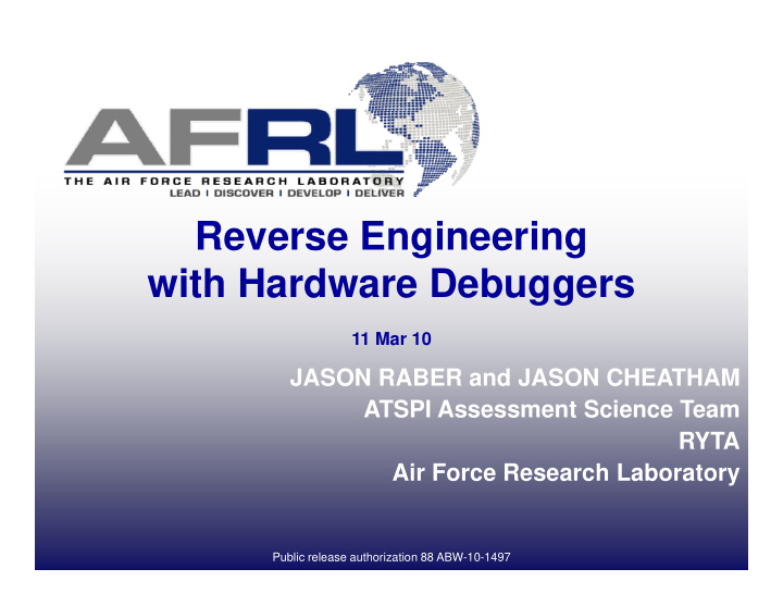 reverse engineering with hardware debuggers