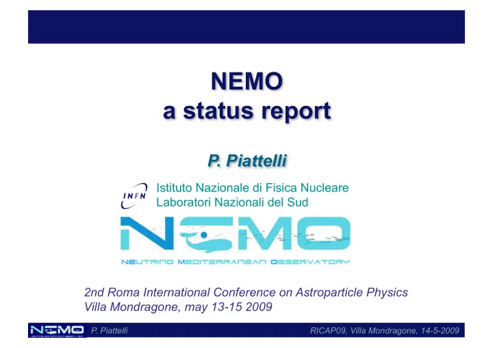 a status report