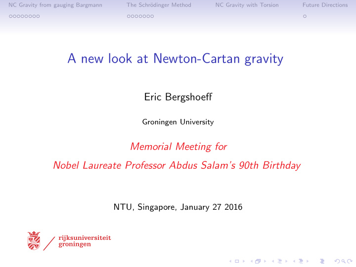 a new look at newton cartan gravity