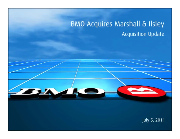 bmo acquires marshall ilsley