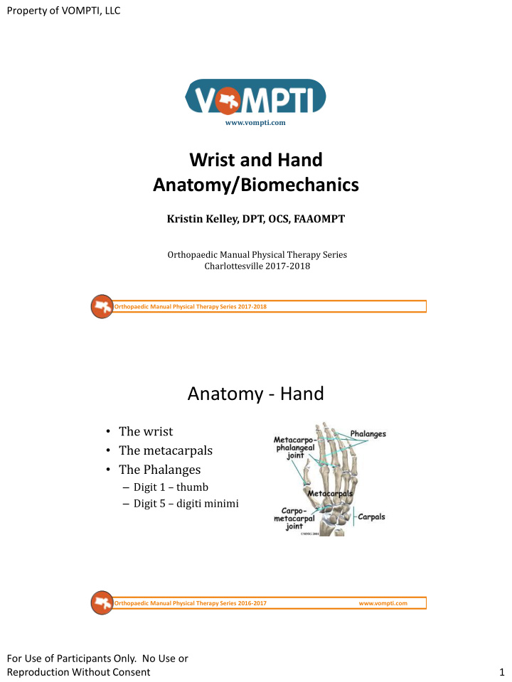 wrist and hand anatomy biomechanics