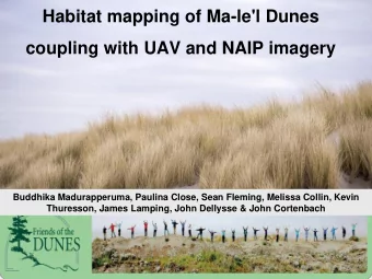 Habitat mapping of Ma-le'l Dunes  coupling with UAV and NAIP imagery  Buddhika Madurapperuma,