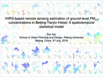 statistical model  Fei Yao  School of Urban Planning and Design, Peking University Beijing, China.