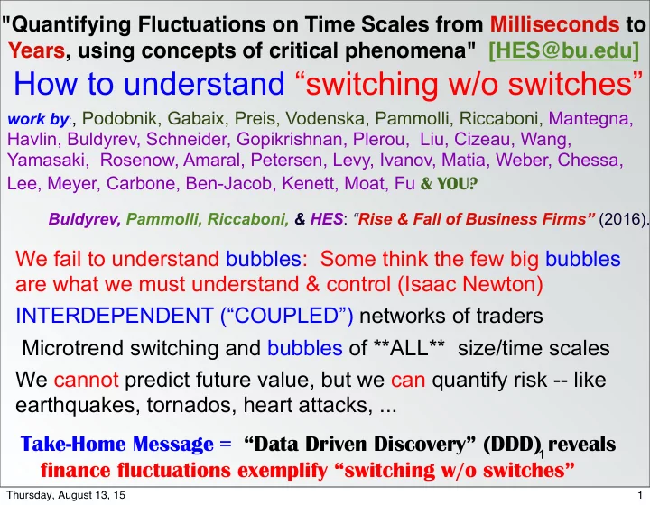 how to understand switching w o switches