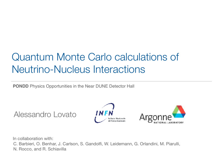 quantum monte carlo calculations of neutrino nucleus