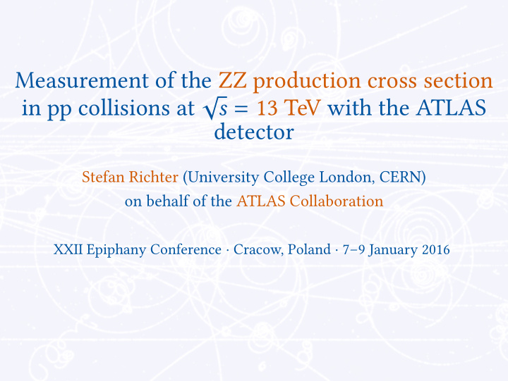 measurement of the zz production cross section in pp