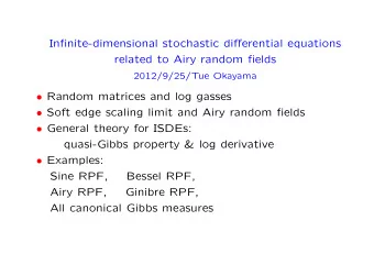 Infinite-dimensional stochastic differential equations  related to Airy random fields