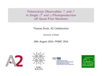 2  Outline  Motivation  Experimental Setup  Polarization Observables  Analysis Methods  Selected