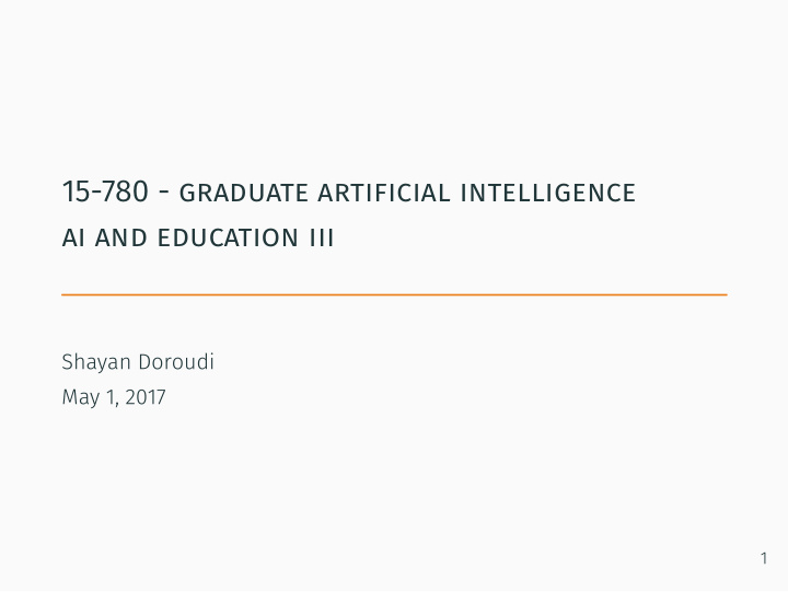 15 780 graduate artificial intelligence ai and education