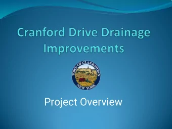 Project Overview  History  Problem  Error in Original Flood  Insurance Study  100 Year