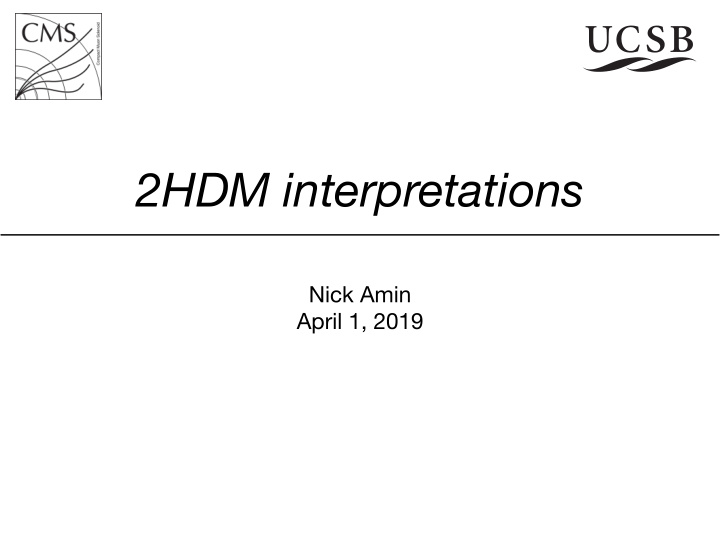 2hdm interpretations