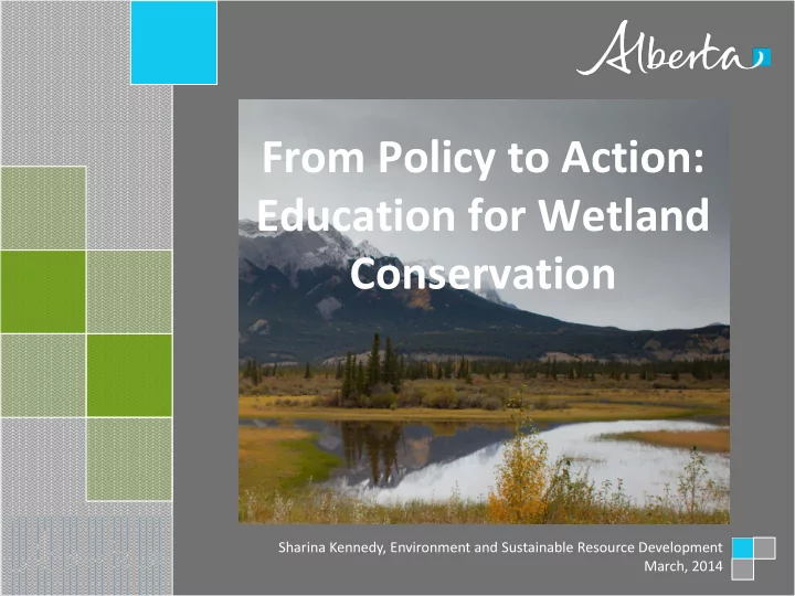 from policy to action