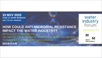 WIF Practice Webinar  Tuesday 25 Au 2020  AGENDA  11:00  Welcome  Peter Drake, CEO  Water Industry