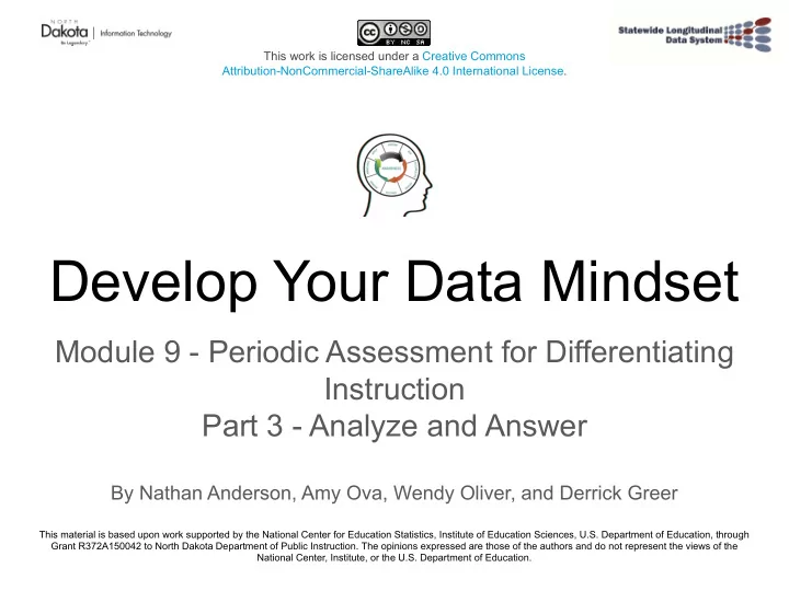 develop your data mindset