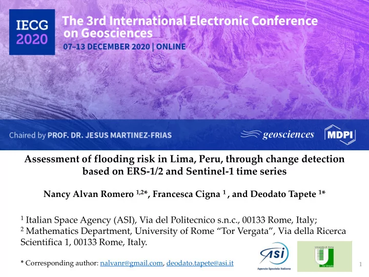 based on ers 1 2 and sentinel 1 time series