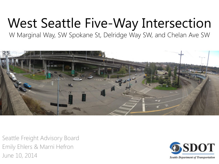 west seattle five way intersection