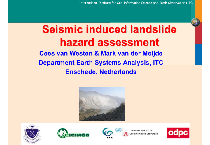seismic induced landslide seismic induced landslide