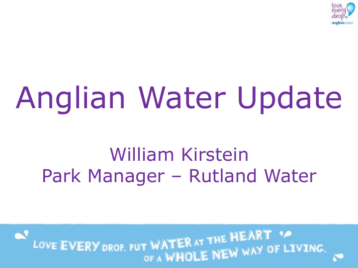 anglian water update
