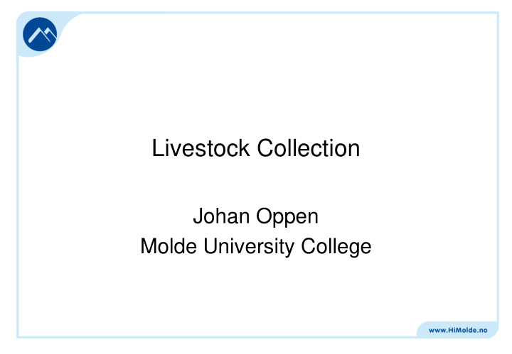 livestock collection