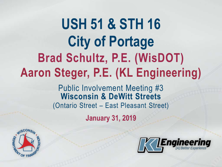 ush 51 amp sth 16 city of portage