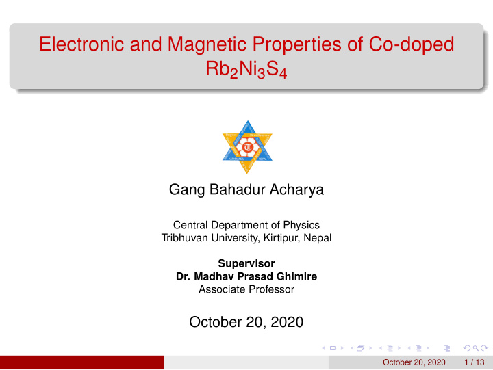 electronic and magnetic properties of co doped