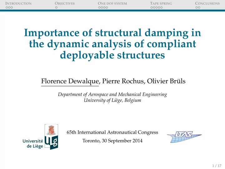 importance of structural damping in the dynamic analysis