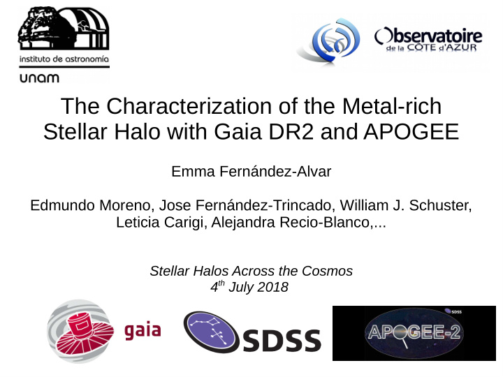 the characterization of the metal rich stellar halo with