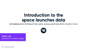 Introd u ction to the space la u nches data  IN TE R ME D IATE  IN TE R AC TIVE  DATA VISU AL