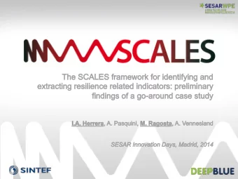 Resilience Engineering (RE)  A system is resilient if it can adjust its  functioning prior to,