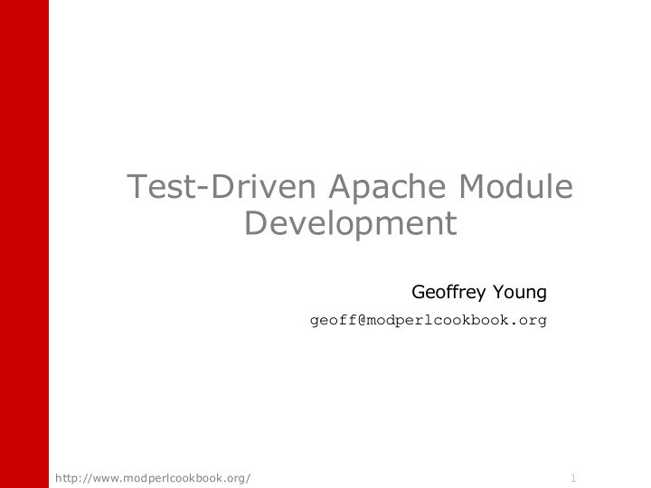 test driven apache module development