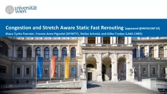 [Idea taken from Gilles Tredan]  Everybody  wants to be at ETHZ   What if a link fails?