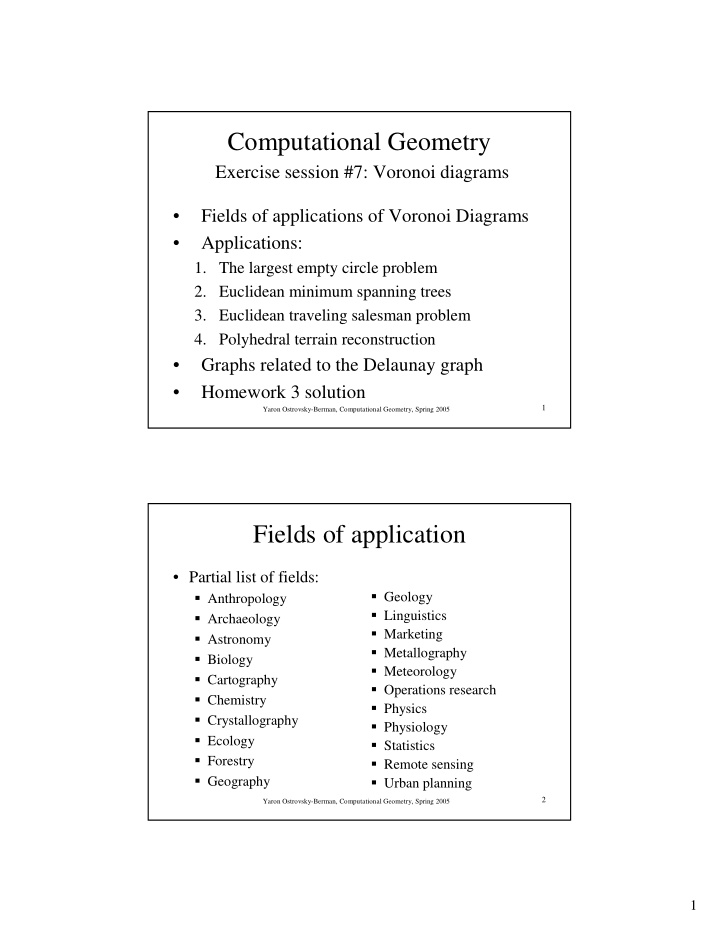 computational geometry