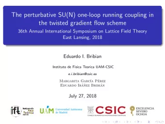 The perturbative SU(N) one-loop running coupling in  the twisted gradient flow scheme  36th Annual