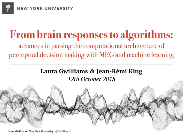 from brain responses to algorithms