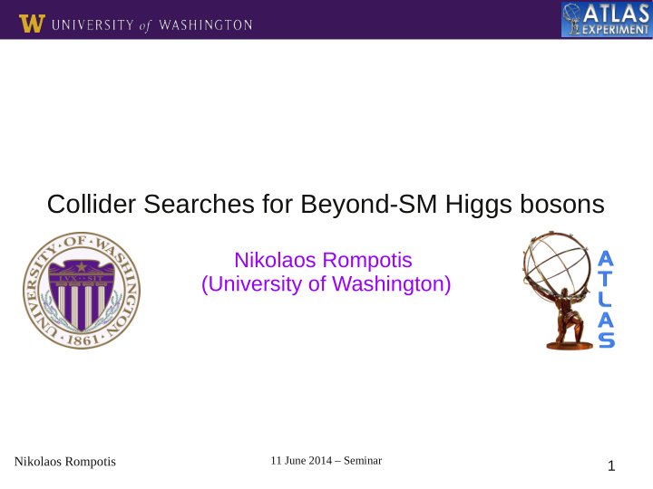 collider searches for beyond sm higgs bosons
