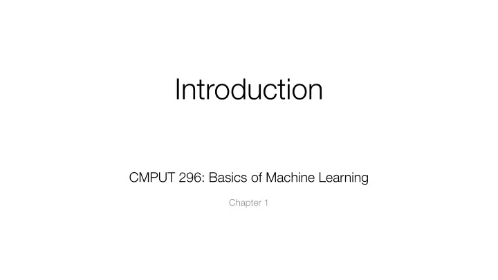 introduction