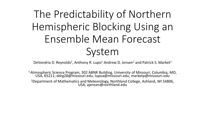 hemispheric blocking using an