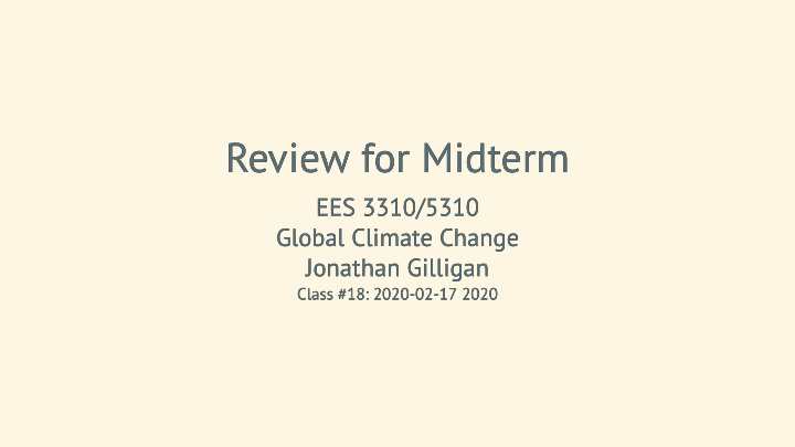 review for midterm review for midterm