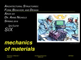 six  mechanics  www.carttalk.com  of materials  Mechanics of Materials 1  Architectural Structures