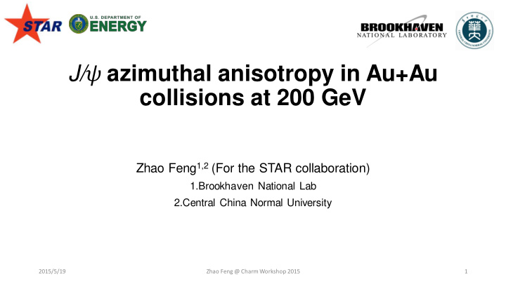 j azimuthal anisotropy in au au collisions at 200 gev