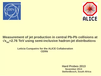 Measurement of jet production in central Pb-Pb collisions at s NN =2.76 TeV using semi-inclusive