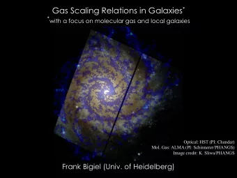 There Is Not One Magic Scale/Process  Extragalactic  (Ionized) Gas  Young  Stars  Gas  Accretion