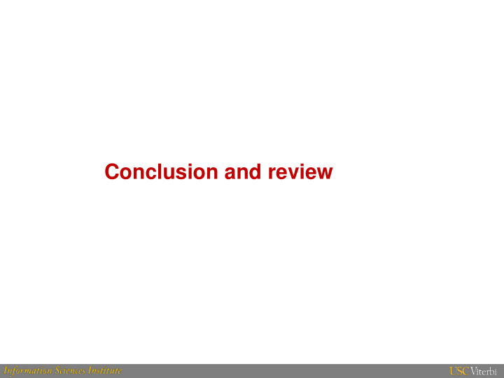 conclusion and review domain specific search dss