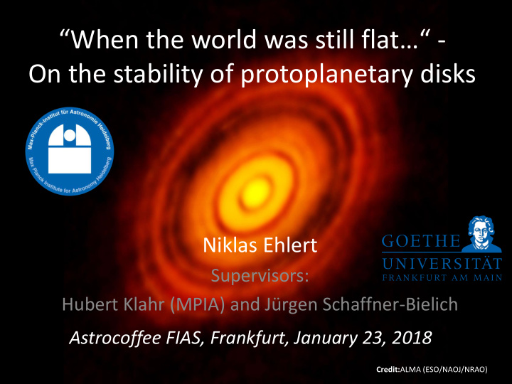 on the stability of protoplanetary disks