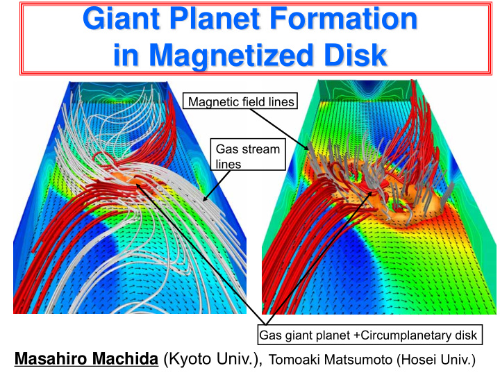 giant planet formation in magnetized disk
