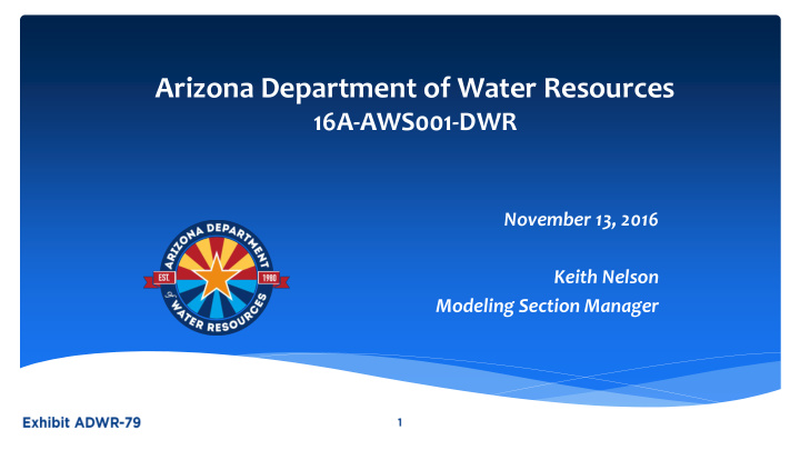 arizona department of water resources