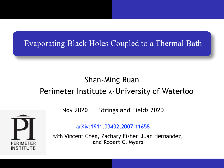 evaporating black holes coupled to a thermal bath