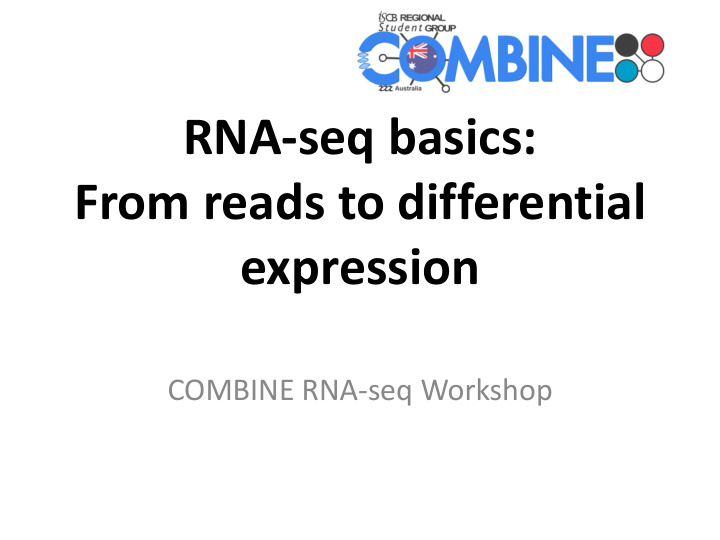 rna seq basics from reads to differential expression