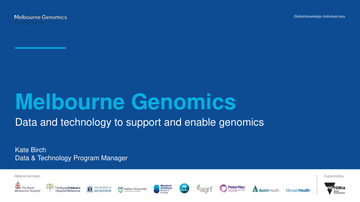 melbourne genomics