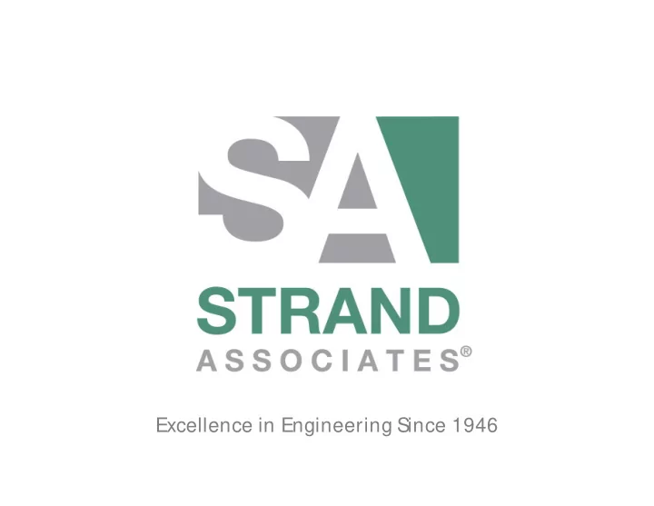 excellence in engineering since 1946 public involvement